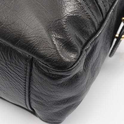 Grand Tour ボウリングバッグ ハンドバッグ レザー ブラック 2WAY クリスチャンディオール バッグ Christian Dior