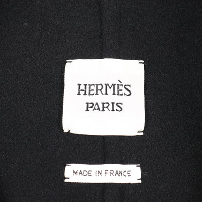 セリエボタン コート カシミヤ ネイビー ブラック エルメス アウター HERMES