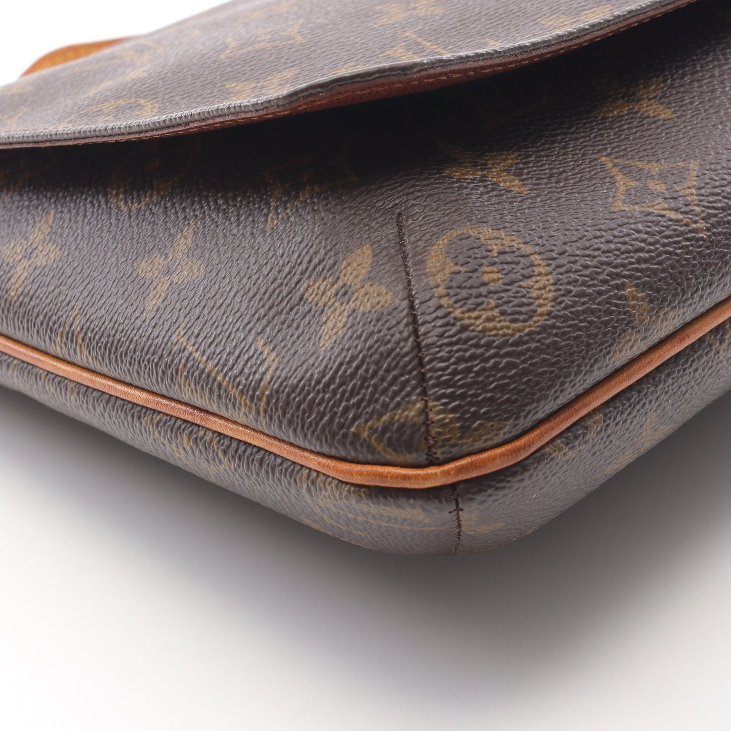 ミュゼットサルサ ショートストラップ モノグラム ショルダーバッグ PVC レザー ブラウン ルイヴィトン バッグ LOUIS VUITTON