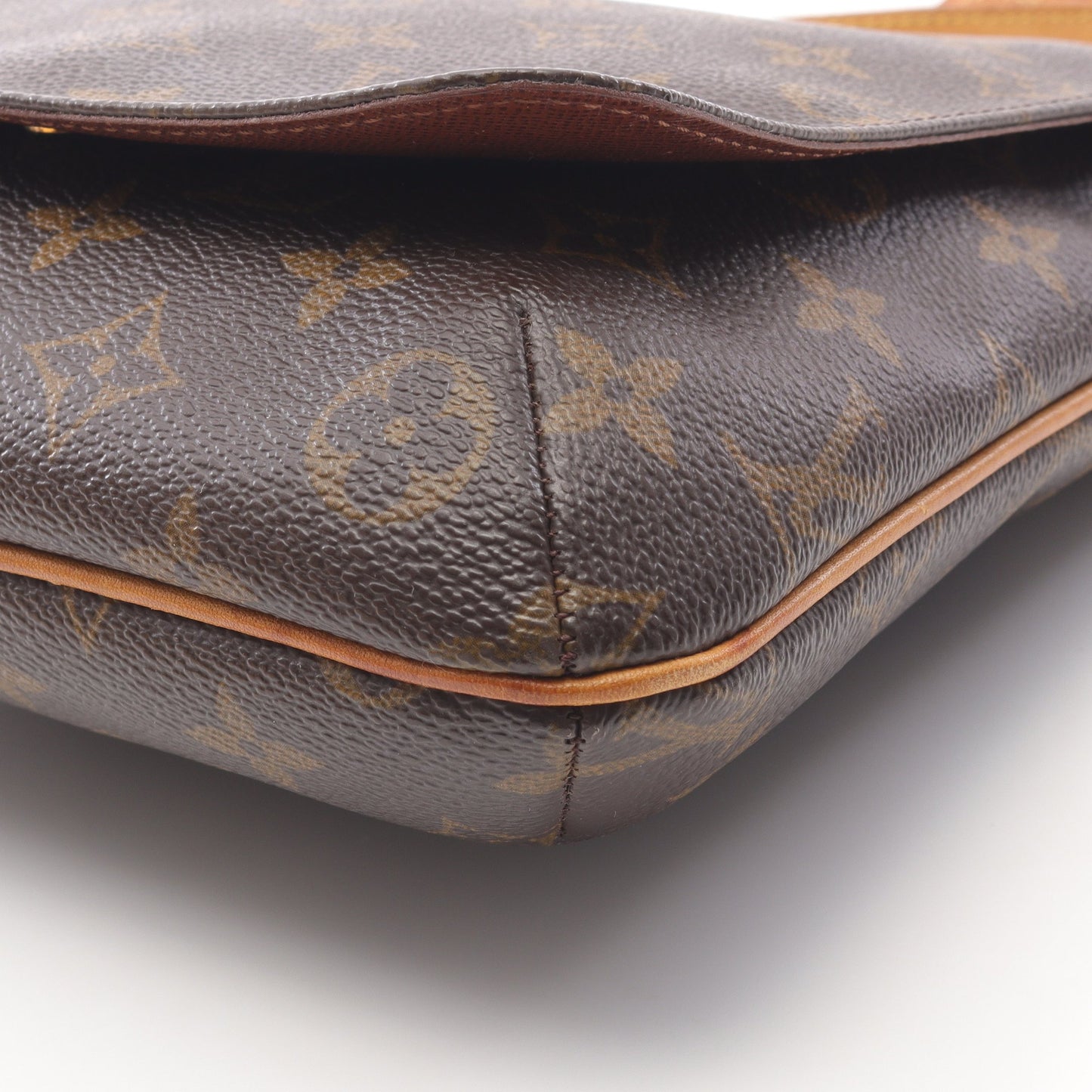 ミュゼットサルサ ショートストラップ モノグラム ショルダーバッグ PVC レザー ブラウン ルイヴィトン バッグ LOUIS VUITTON