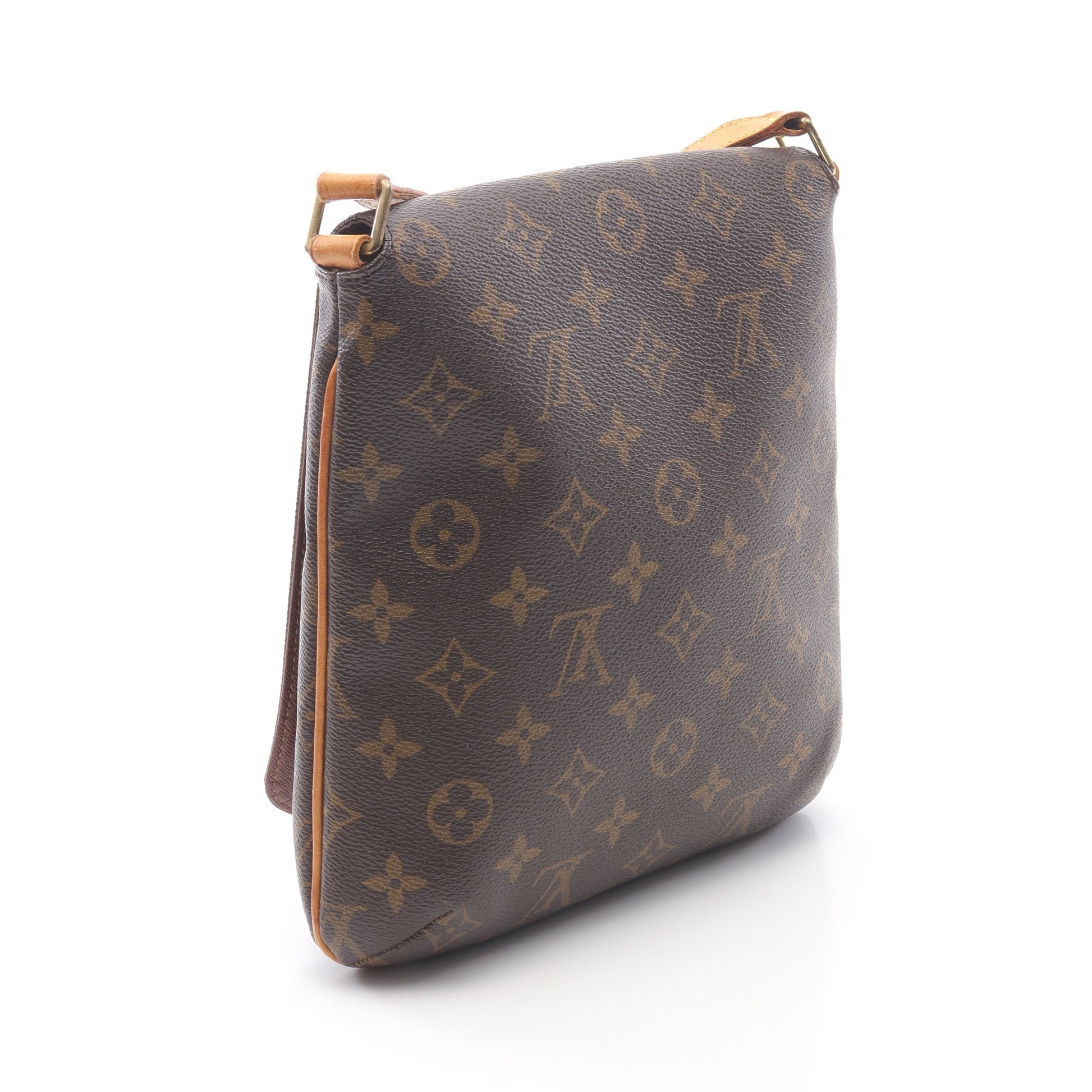 ミュゼットサルサ ショートストラップ モノグラム ショルダーバッグ PVC レザー ブラウン ルイヴィトン バッグ LOUIS VUITTON