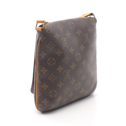 ミュゼットサルサ ショートストラップ モノグラム ショルダーバッグ PVC レザー ブラウン ルイヴィトン バッグ LOUIS VUITTON