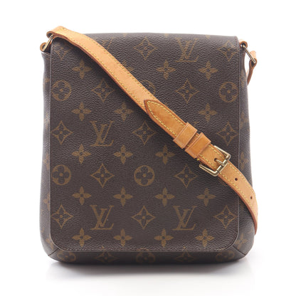ミュゼットサルサ ショートストラップ モノグラム ショルダーバッグ PVC レザー ブラウン ルイヴィトン バッグ LOUIS VUITTON