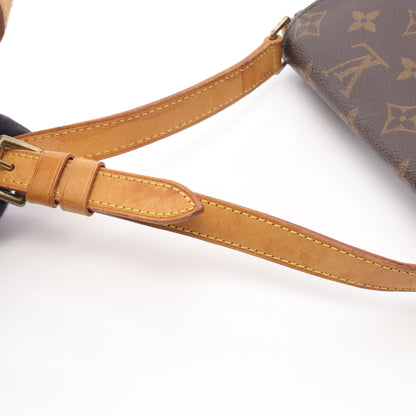 ミュゼットサルサ ショートストラップ モノグラム ショルダーバッグ PVC レザー ブラウン ルイヴィトン バッグ LOUIS VUITTON