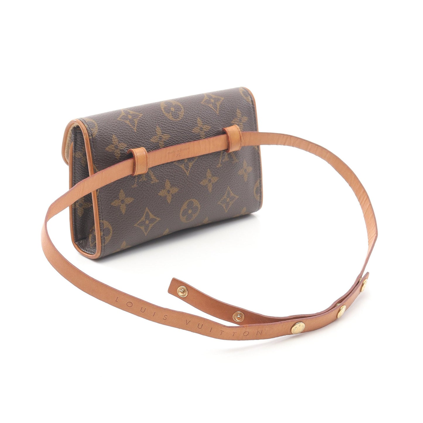 ポシェットフロランティーヌ モノグラム ボディバッグ ウエストバッグ PVC レザー ブラウン ルイヴィトン バッグ LOUIS VUITTON