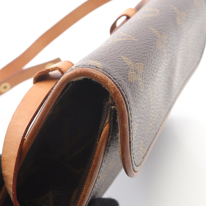 ポシェットフロランティーヌ モノグラム ボディバッグ ウエストバッグ PVC レザー ブラウン ルイヴィトン バッグ LOUIS VUITTON