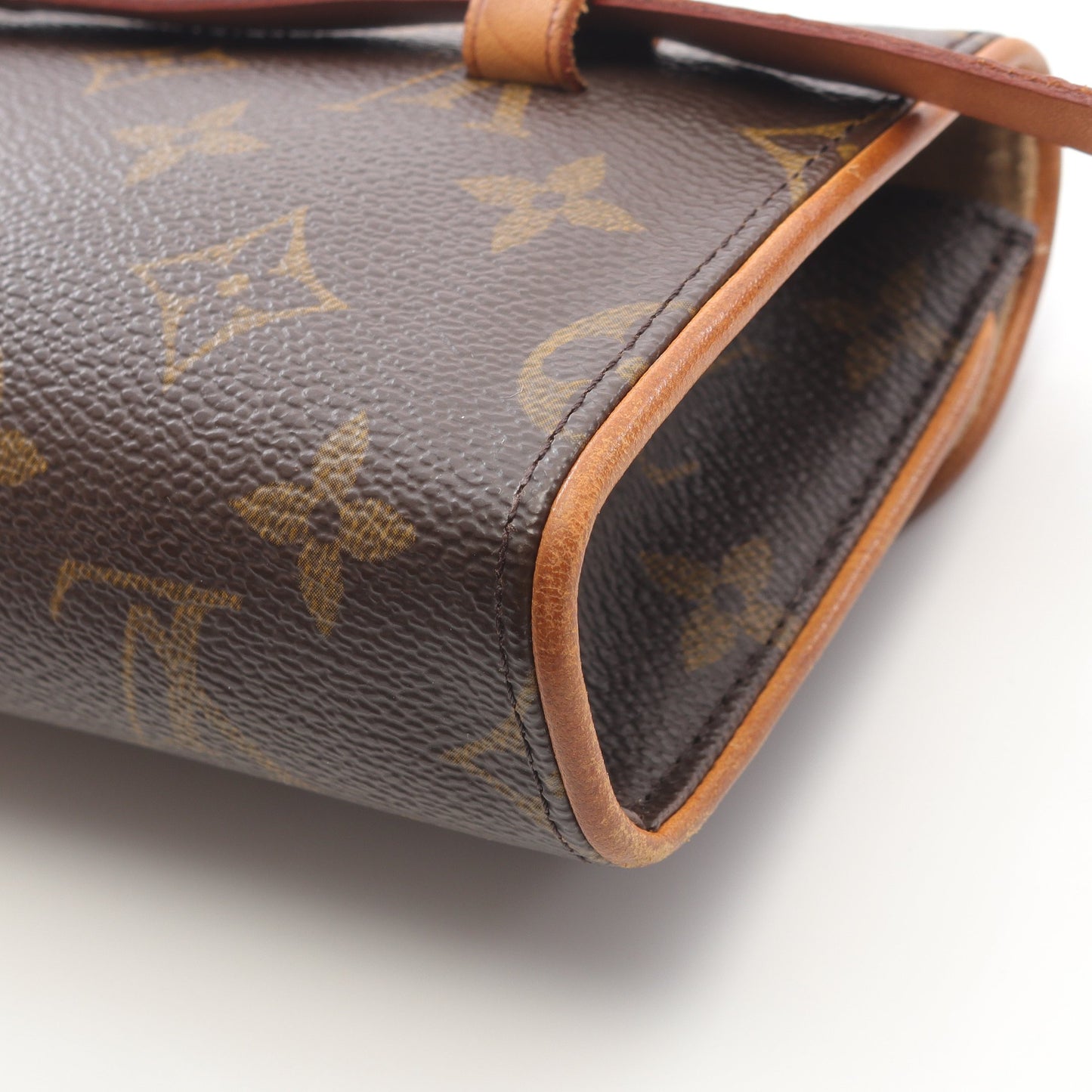 ポシェットフロランティーヌ モノグラム ボディバッグ ウエストバッグ PVC レザー ブラウン ルイヴィトン バッグ LOUIS VUITTON