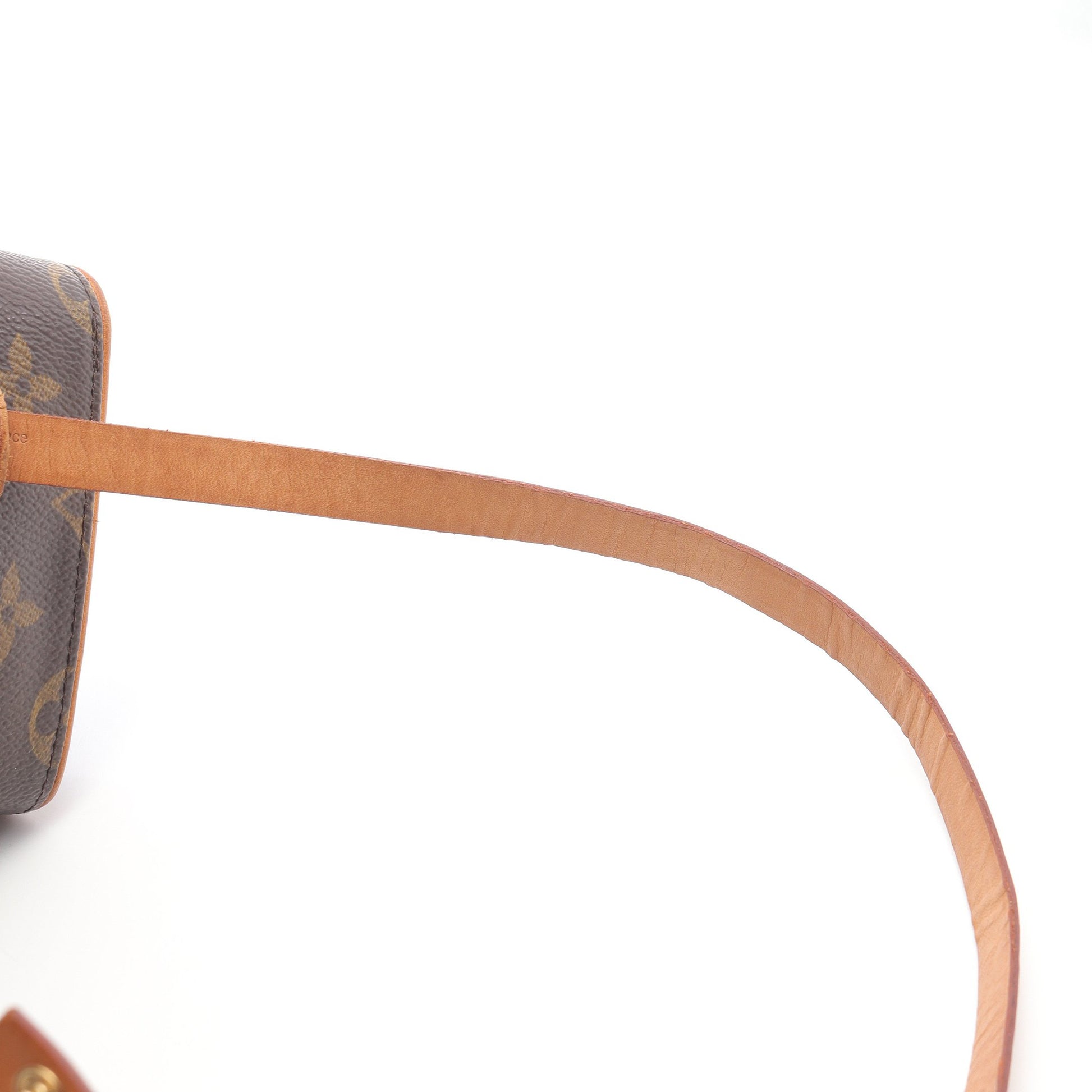 ポシェットフロランティーヌ モノグラム ボディバッグ ウエストバッグ PVC レザー ブラウン ルイヴィトン バッグ LOUIS VUITTON