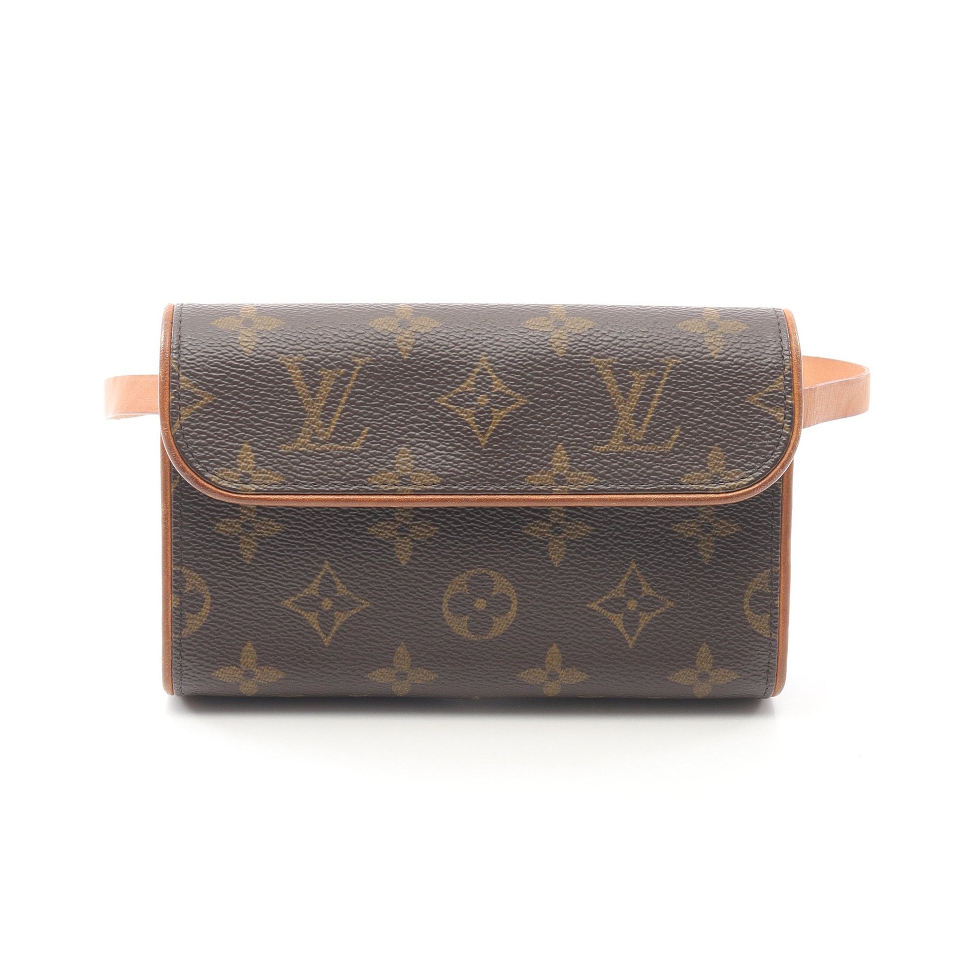 ポシェットフロランティーヌ モノグラム ボディバッグ ウエストバッグ PVC レザー ブラウン ルイヴィトン バッグ LOUIS VUITTON