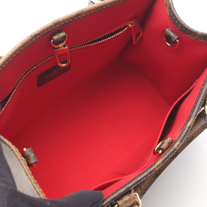 オンザゴーPM モノグラムジャイアント リバース ハンドバッグ PVC ブラウン ベージュ 2WAY ルイヴィトン バッグ LOUIS VUITTON
