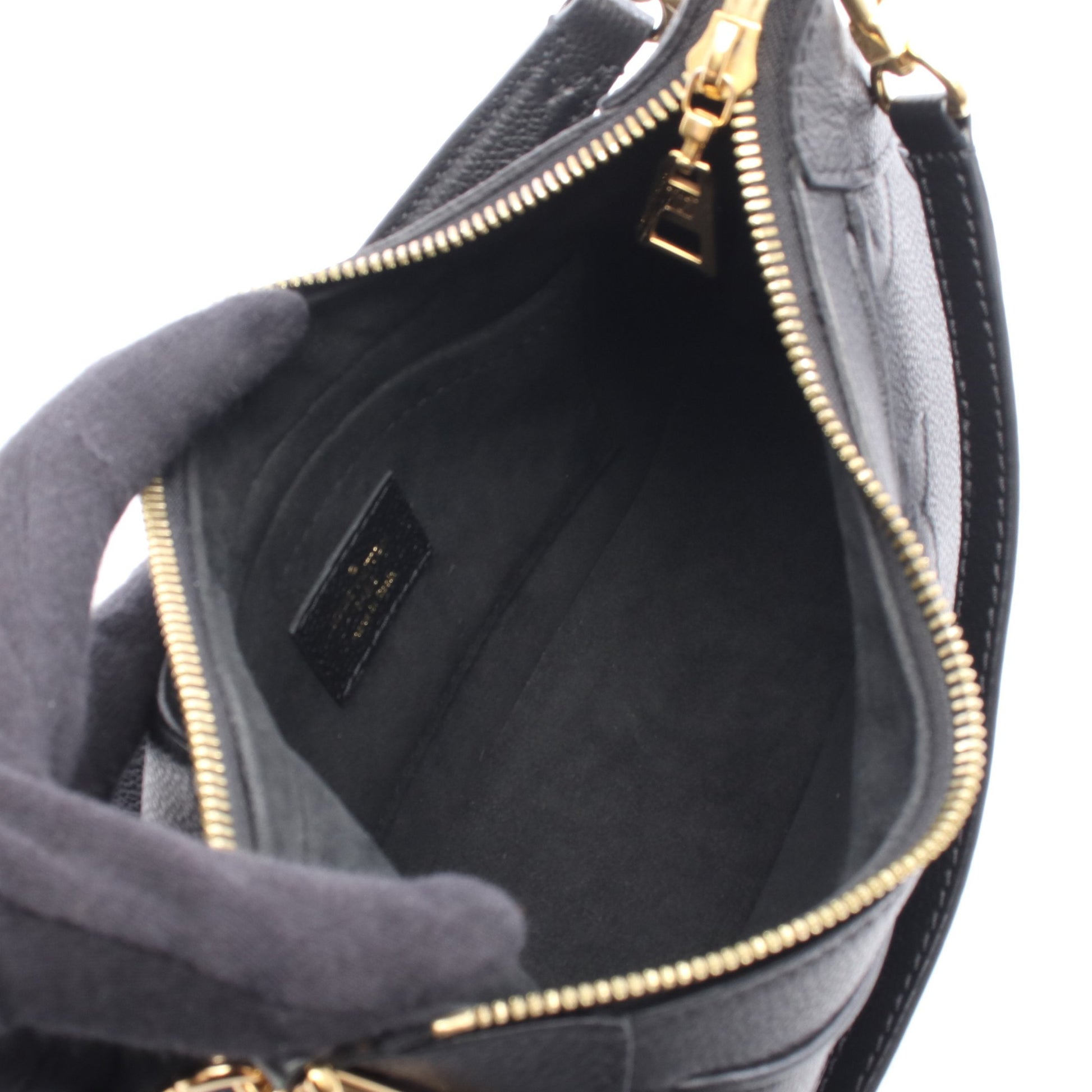 バガテルNM モノグラムアンプラント ノワール ハンドバッグ レザー ブラック ルイヴィトン バッグ LOUIS VUITTON