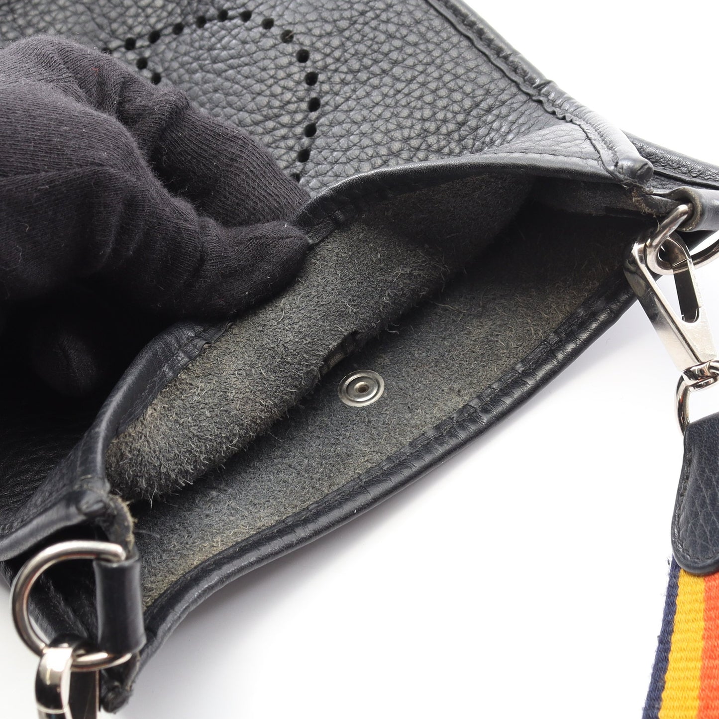 エヴリンTPM アマゾン ショルダーバッグ トリヨンクレマンス ブラック シルバー金具 T刻印 エルメス バッグ HERMES