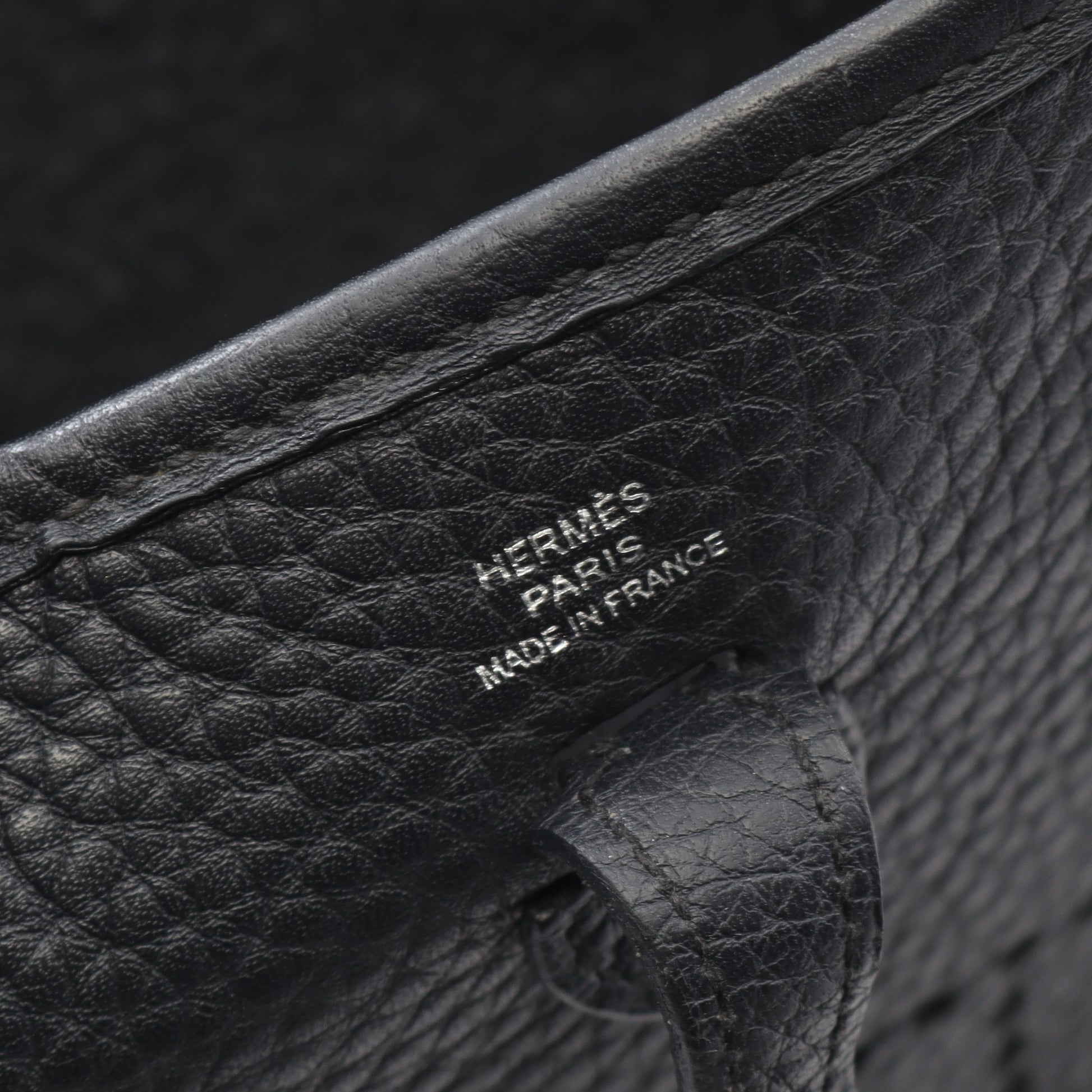 エヴリンTPM アマゾン ショルダーバッグ トリヨンクレマンス ブラック シルバー金具 T刻印 エルメス バッグ HERMES