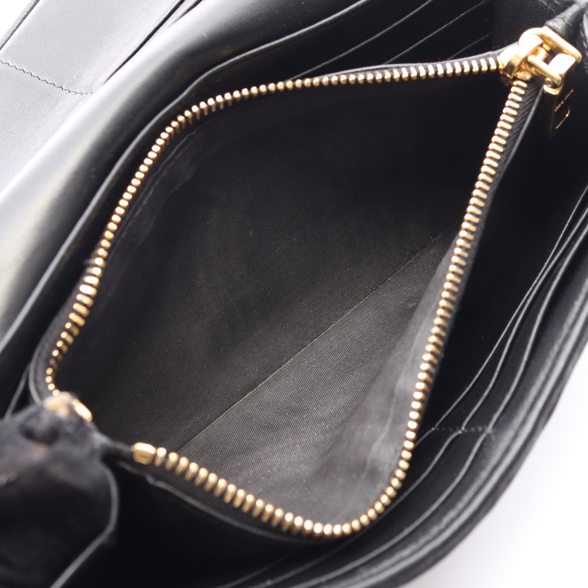 MATELASSE'1 マテラッセ 二つ折り長財布 レザー ブラック ミュウミュウ 財布・小物 miu miu