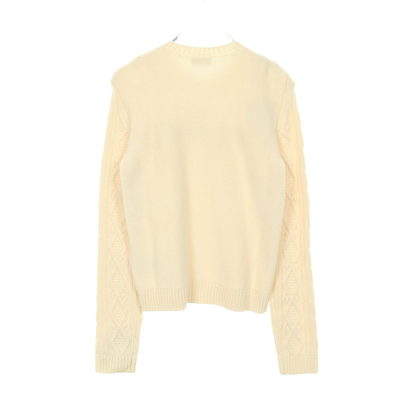 レース切替 ケーブルセーター ニット ウール レーヨン ナイロン アンゴラ アイボリー レッドヴァレンティノ トップス RED VALENTINO