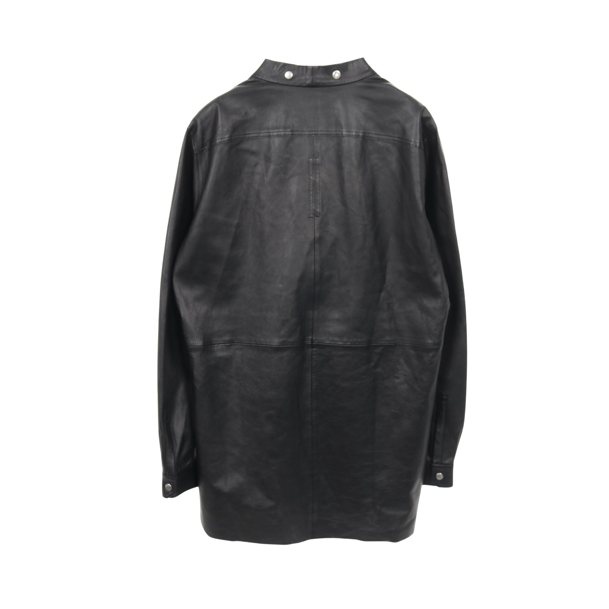 FOGPOCKET LARRY LEATHER SHIRTS レザージャケット ラムレザー ブラック 22SS リックオウエンス アウター Rick Owens