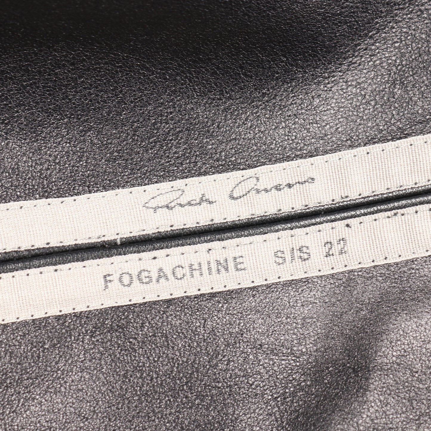 FOGPOCKET LARRY LEATHER SHIRTS レザージャケット ラムレザー ブラック 22SS リックオウエンス アウター Rick Owens