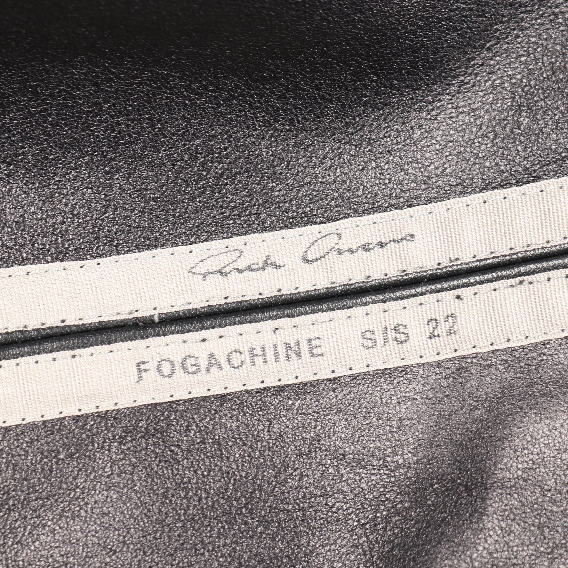 FOGPOCKET LARRY LEATHER SHIRTS レザージャケット ラムレザー ブラック 22SS リックオウエンス アウター Rick Owens