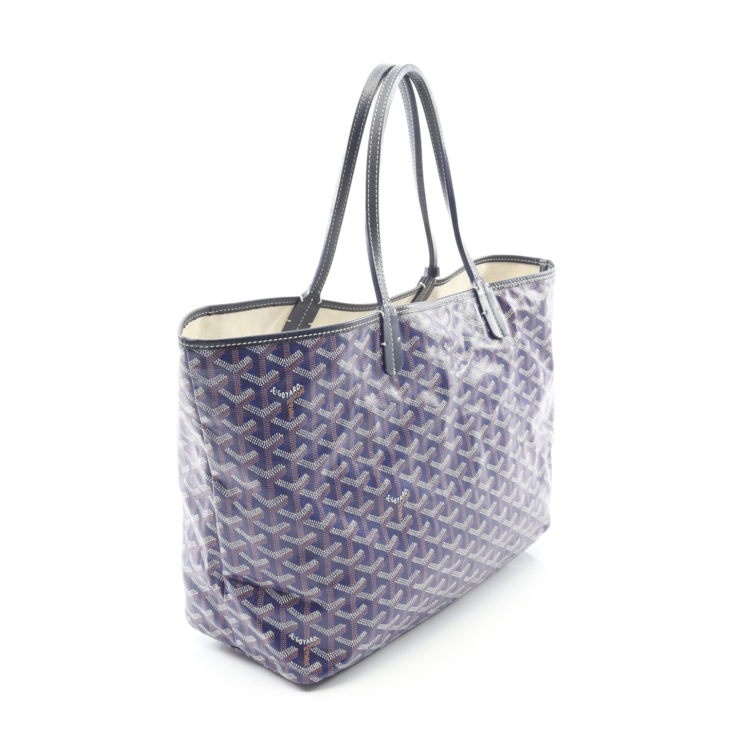 サンルイPM ハンドバッグ トートバッグ コーティングキャンバス レザー ブルー ネイビー マルチカラー ゴヤール バッグ GOYARD