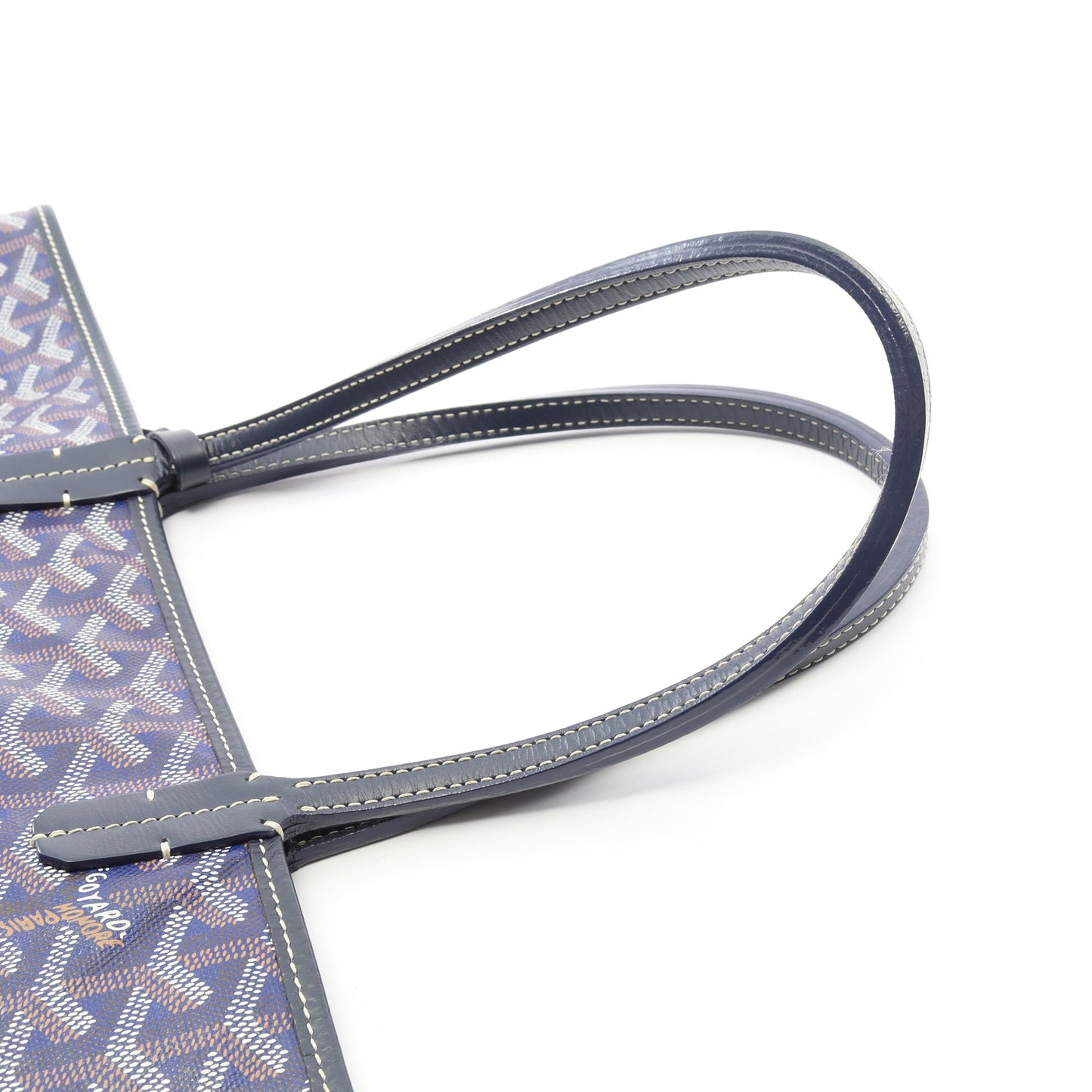 サンルイPM ハンドバッグ トートバッグ コーティングキャンバス レザー ブルー ネイビー マルチカラー ゴヤール バッグ GOYARD