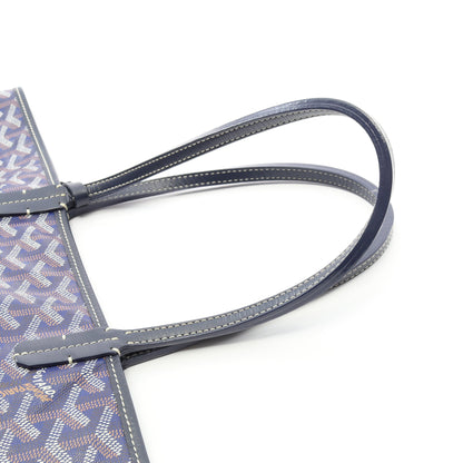 サンルイPM ハンドバッグ トートバッグ コーティングキャンバス レザー ブルー ネイビー マルチカラー ゴヤール バッグ GOYARD