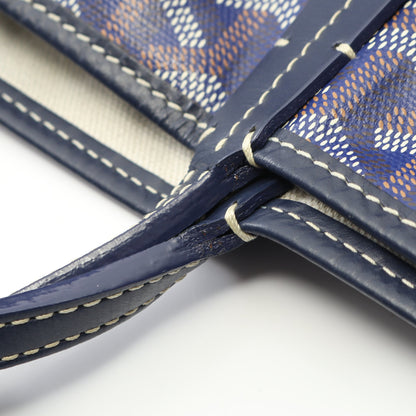 サンルイPM ハンドバッグ トートバッグ コーティングキャンバス レザー ブルー ネイビー マルチカラー ゴヤール バッグ GOYARD
