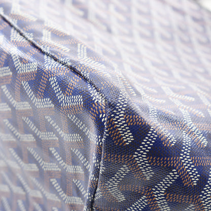 サンルイPM ハンドバッグ トートバッグ コーティングキャンバス レザー ブルー ネイビー マルチカラー ゴヤール バッグ GOYARD