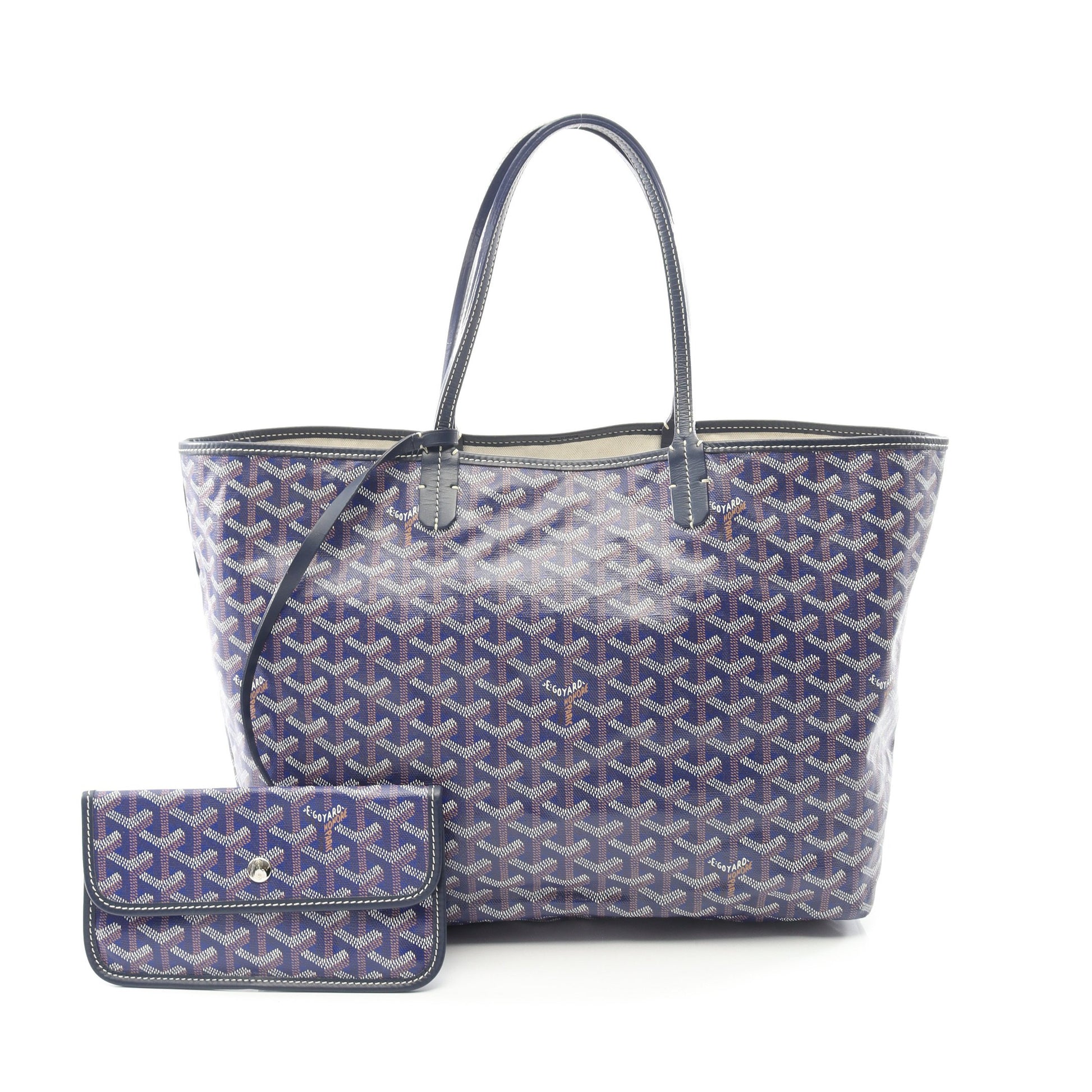 サンルイPM ハンドバッグ トートバッグ コーティングキャンバス レザー ブルー ネイビー マルチカラー ゴヤール バッグ GOYARD