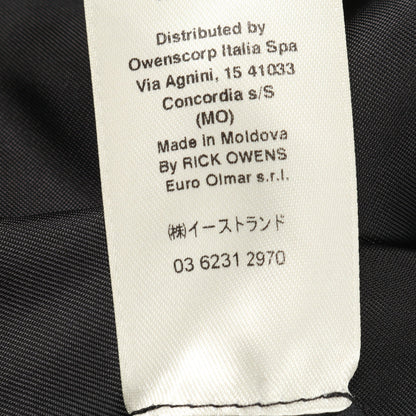 シャツジャケット レザージャケット ラムレザー ブラック 21SS リックオウエンス アウター Rick Owens