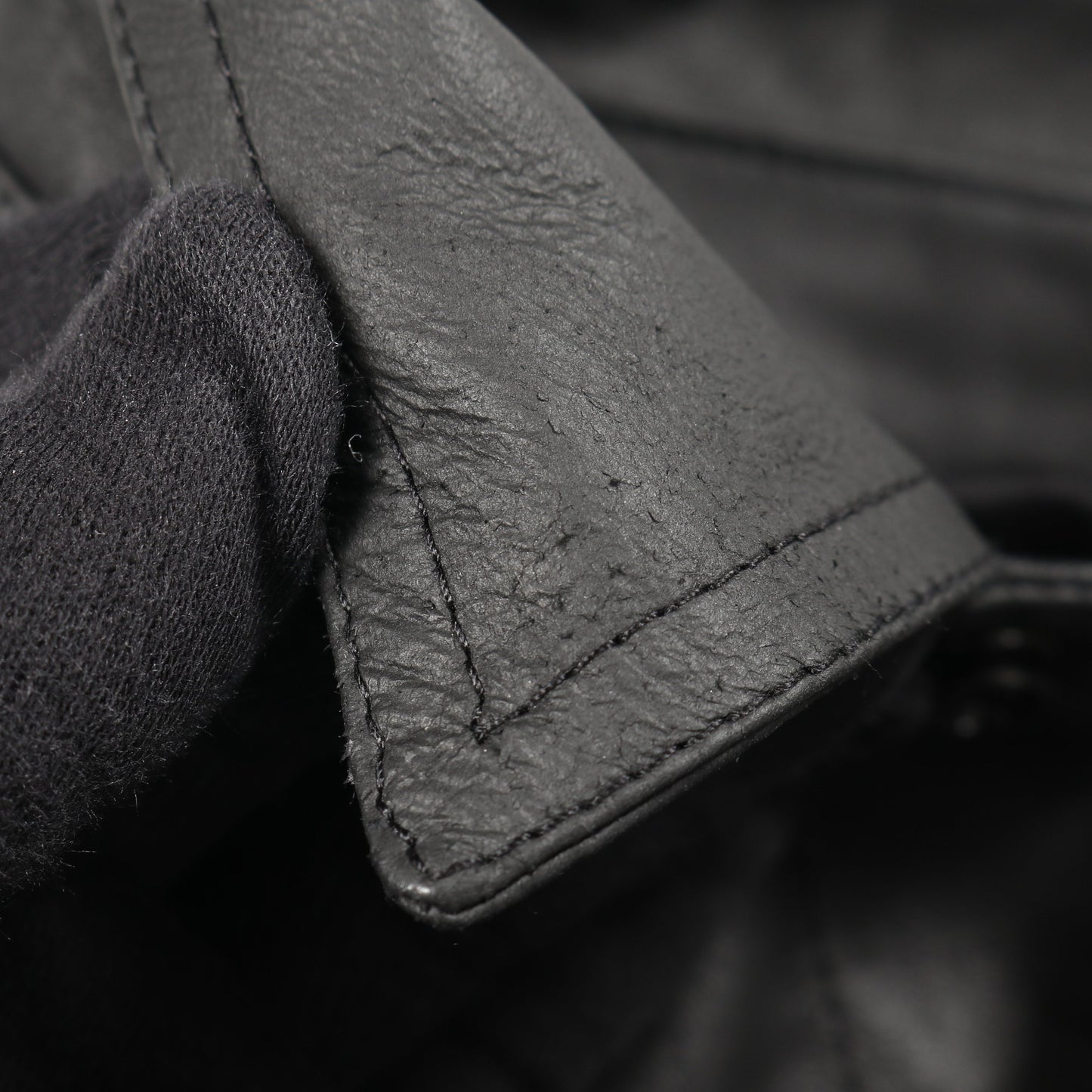 シャツジャケット レザージャケット ラムレザー ブラック 21SS リックオウエンス アウター Rick Owens