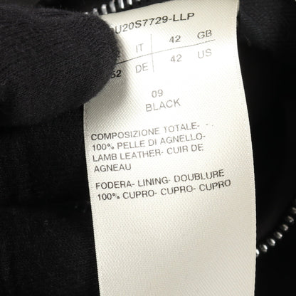 シャツジャケット レザージャケット ラムレザー ブラック 20SS リックオウエンス アウター Rick Owens