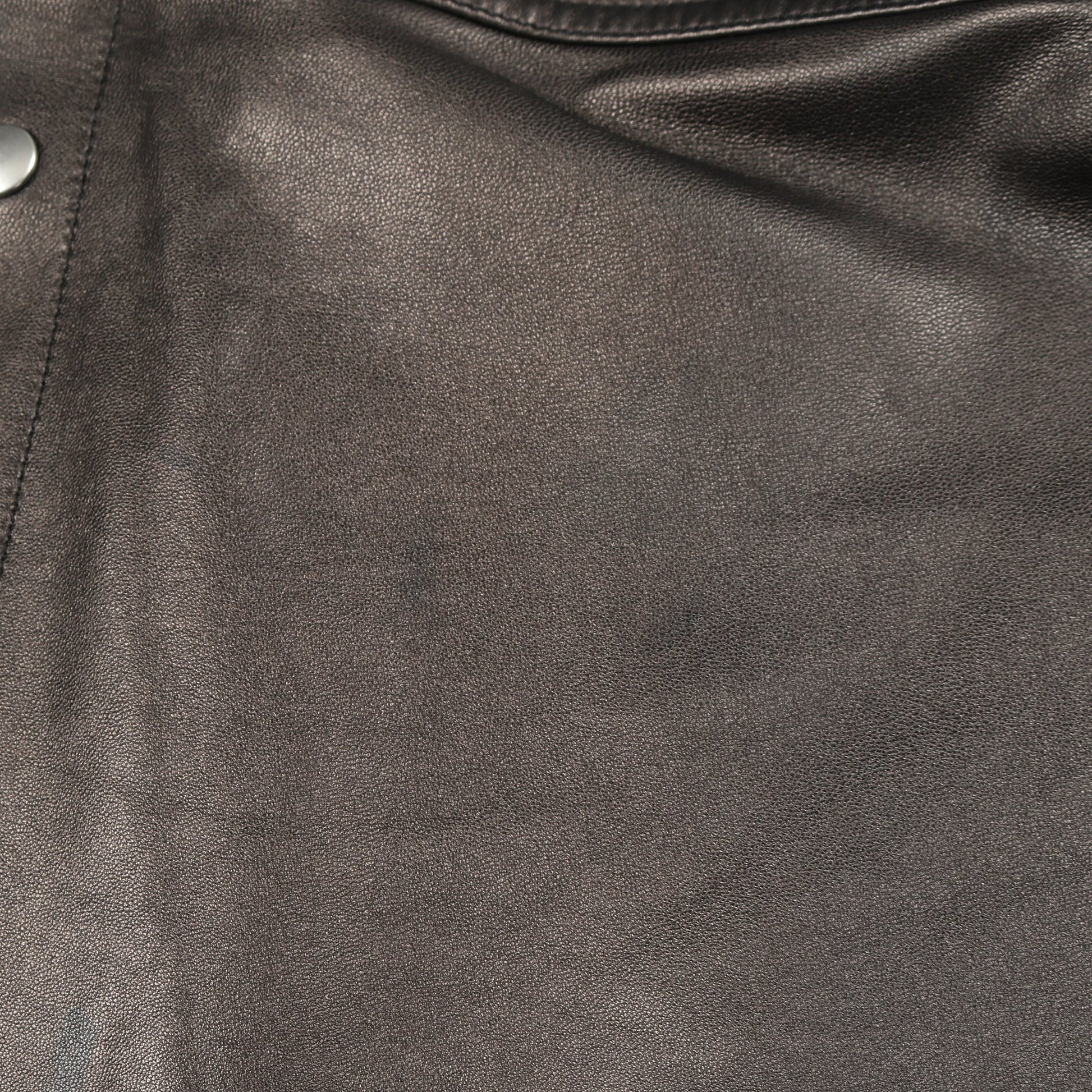 シャツジャケット レザージャケット ラムレザー ブラック 20SS リックオウエンス アウター Rick Owens