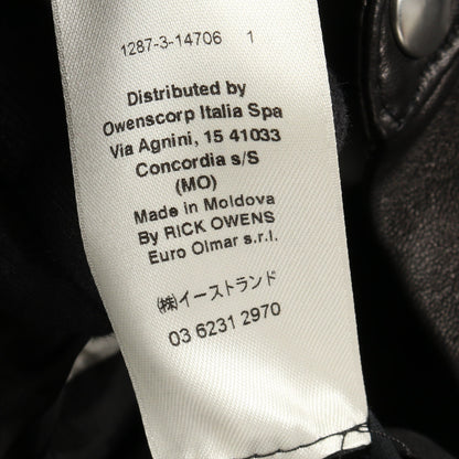 シャツジャケット レザージャケット ラムレザー ブラック 20SS リックオウエンス アウター Rick Owens