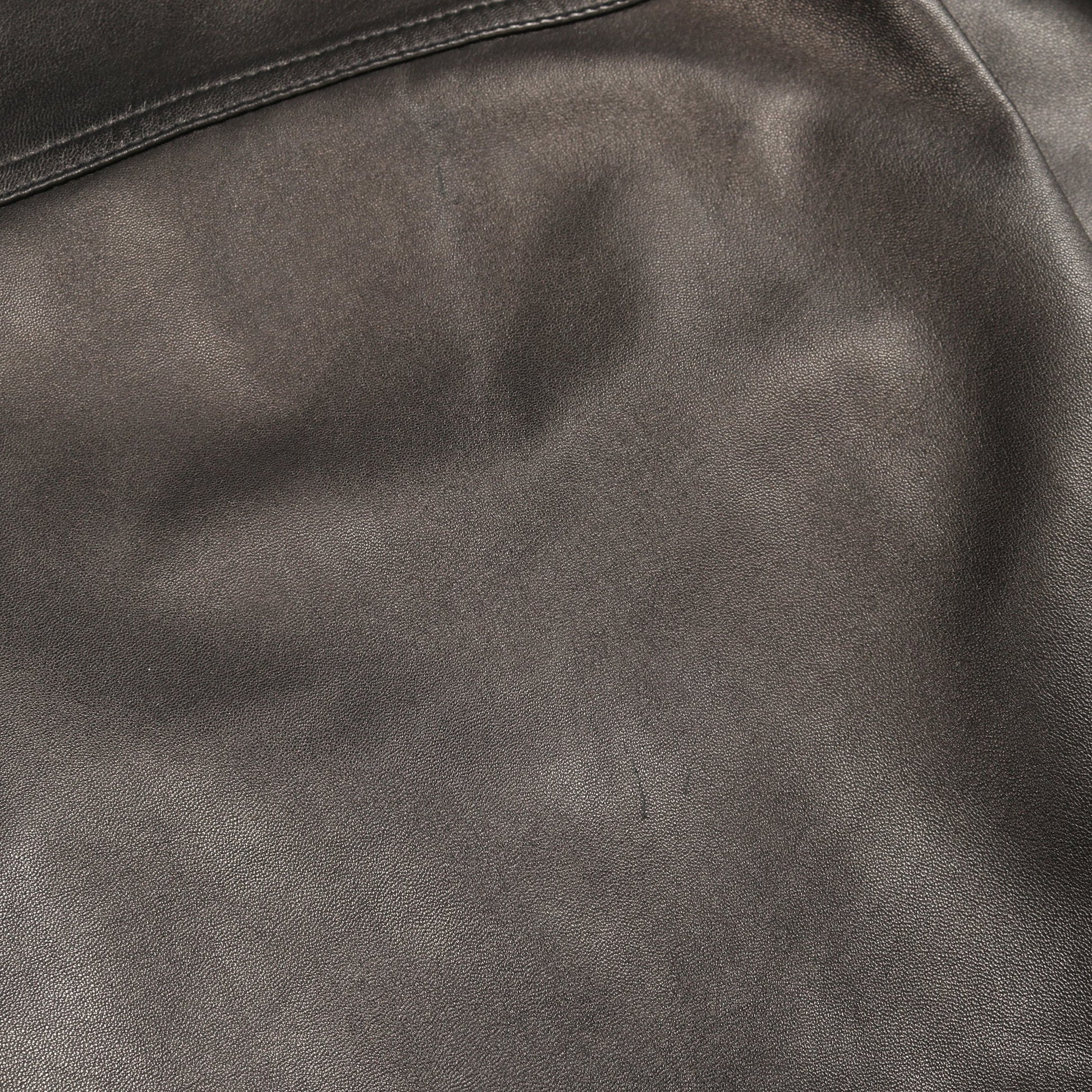 シャツジャケット レザージャケット ラムレザー ブラック 20SS リックオウエンス アウター Rick Owens