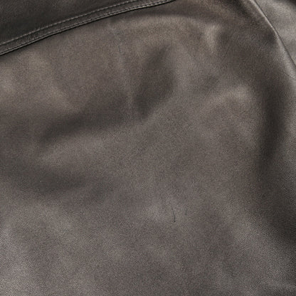 シャツジャケット レザージャケット ラムレザー ブラック 20SS リックオウエンス アウター Rick Owens