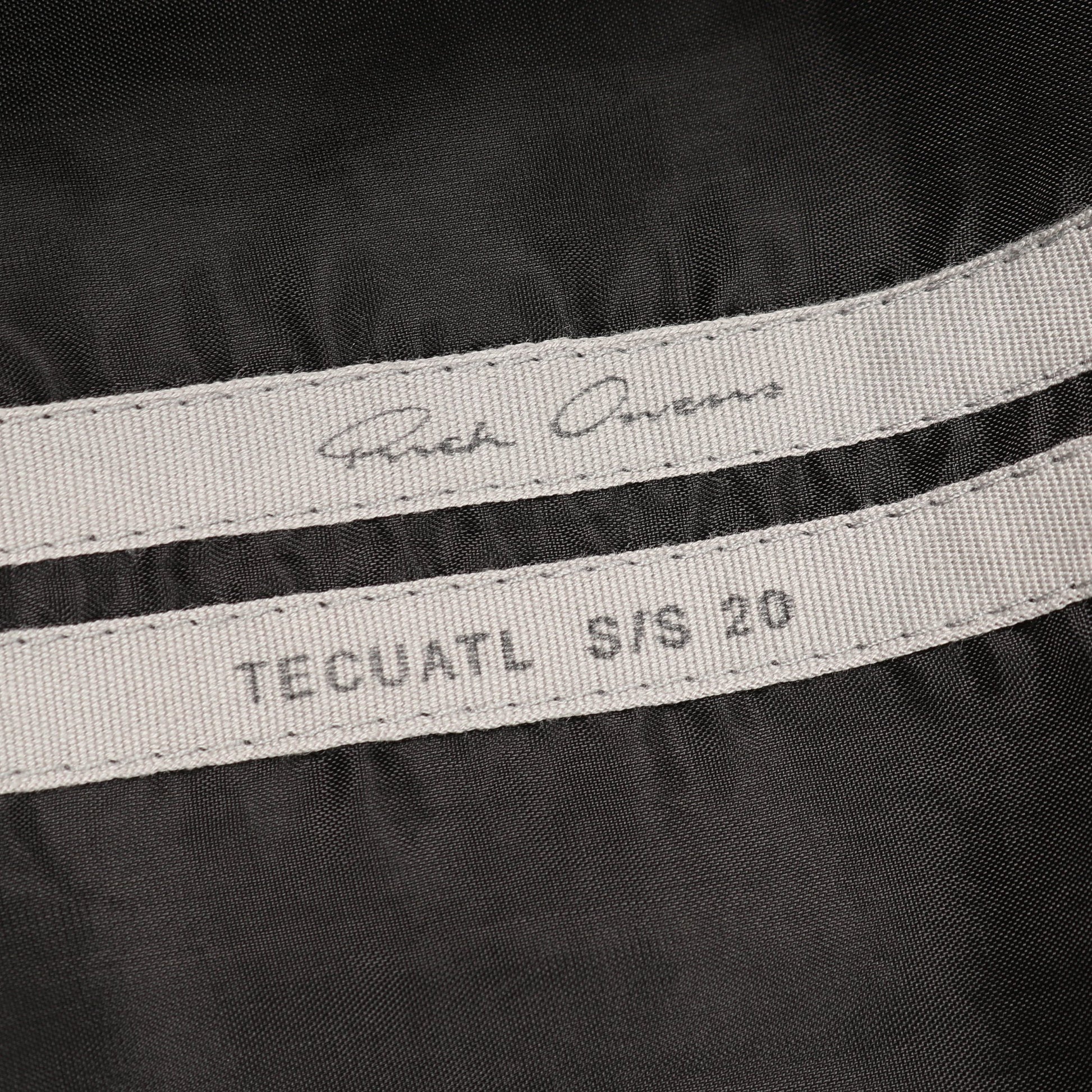 シャツジャケット レザージャケット ラムレザー ブラック 20SS リックオウエンス アウター Rick Owens