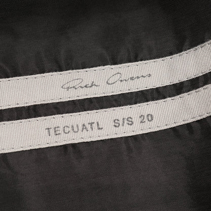 シャツジャケット レザージャケット ラムレザー ブラック 20SS リックオウエンス アウター Rick Owens