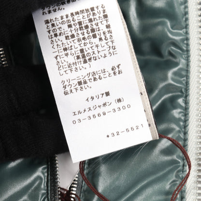 キルティング ジレ ダウンベスト ナイロン ライトグリーン エルメス アウター HERMES