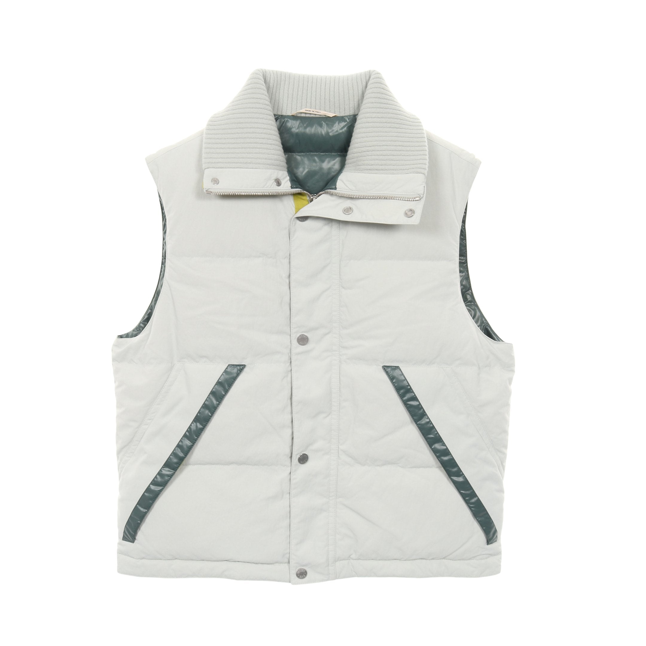 キルティング ジレ ダウンベスト ナイロン ライトグリーン エルメス