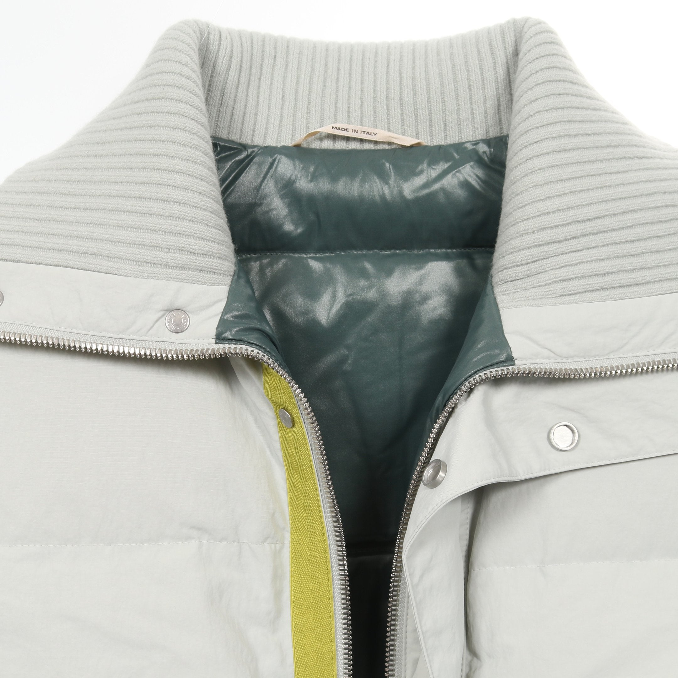 キルティング ジレ ダウンベスト ナイロン ライトグリーン エルメス