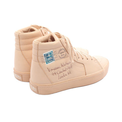VANS × Vivienne Westwood ANGLOMANIA ハイカットスニーカー レザー ベージュ バンズ シューズ VANS