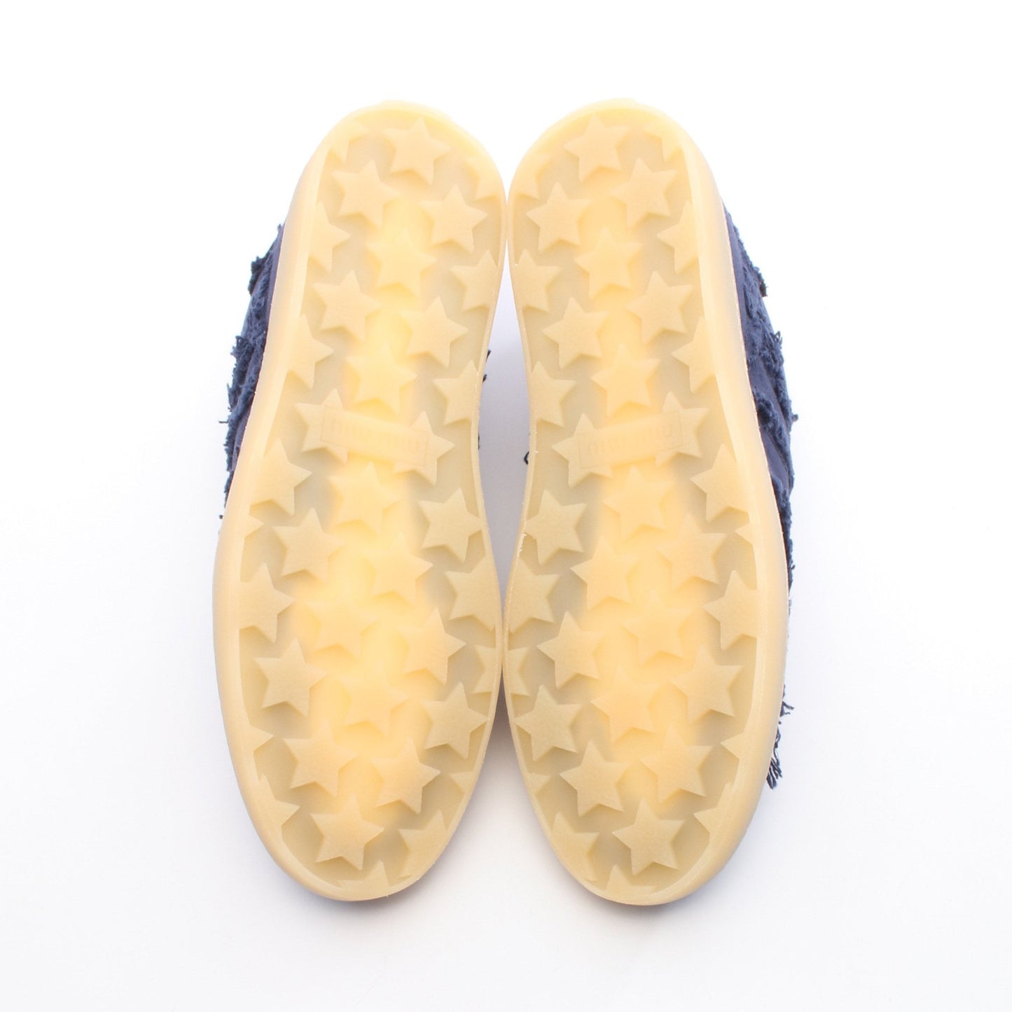 ローカットスニーカー デニム ネイビー ミュウミュウ シューズ miu miu