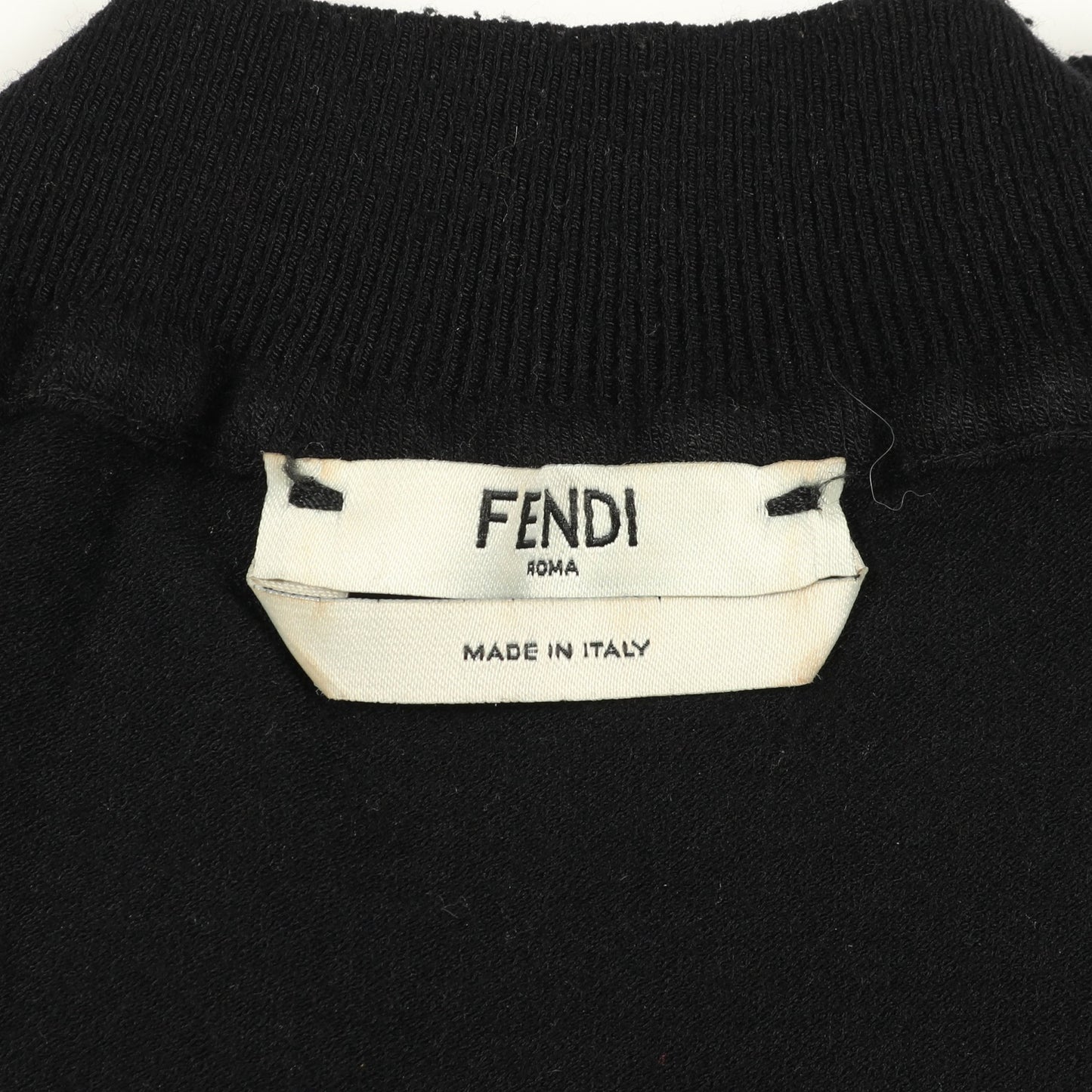 FFロゴ メッシュ ニットワンピース レーヨン ブラック フェンディ ワンピース FENDI