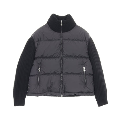 カーディガン ダウンジャケット ブラック 切替 モンクレール アウター MONCLER