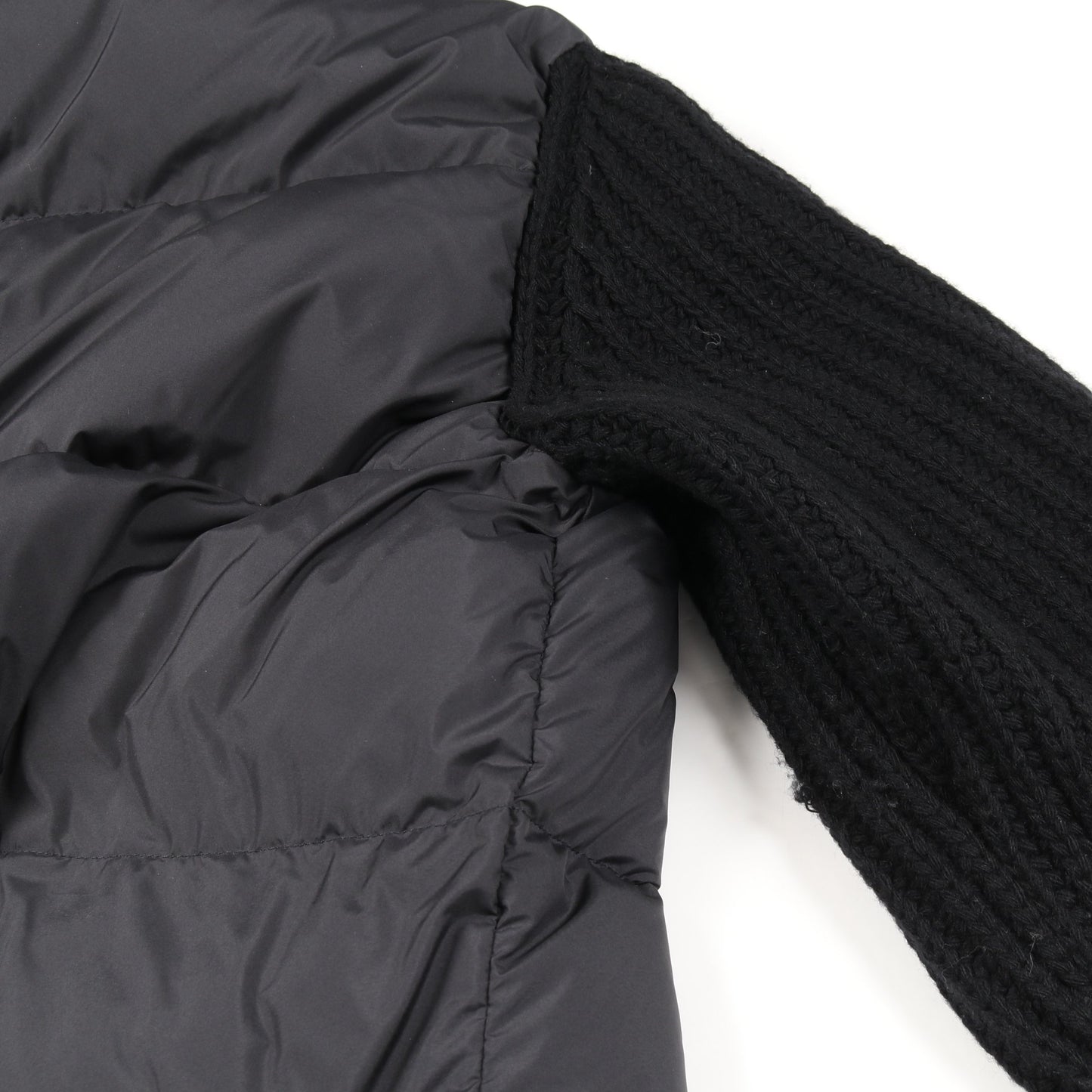 カーディガン ダウンジャケット ブラック 切替 モンクレール アウター MONCLER