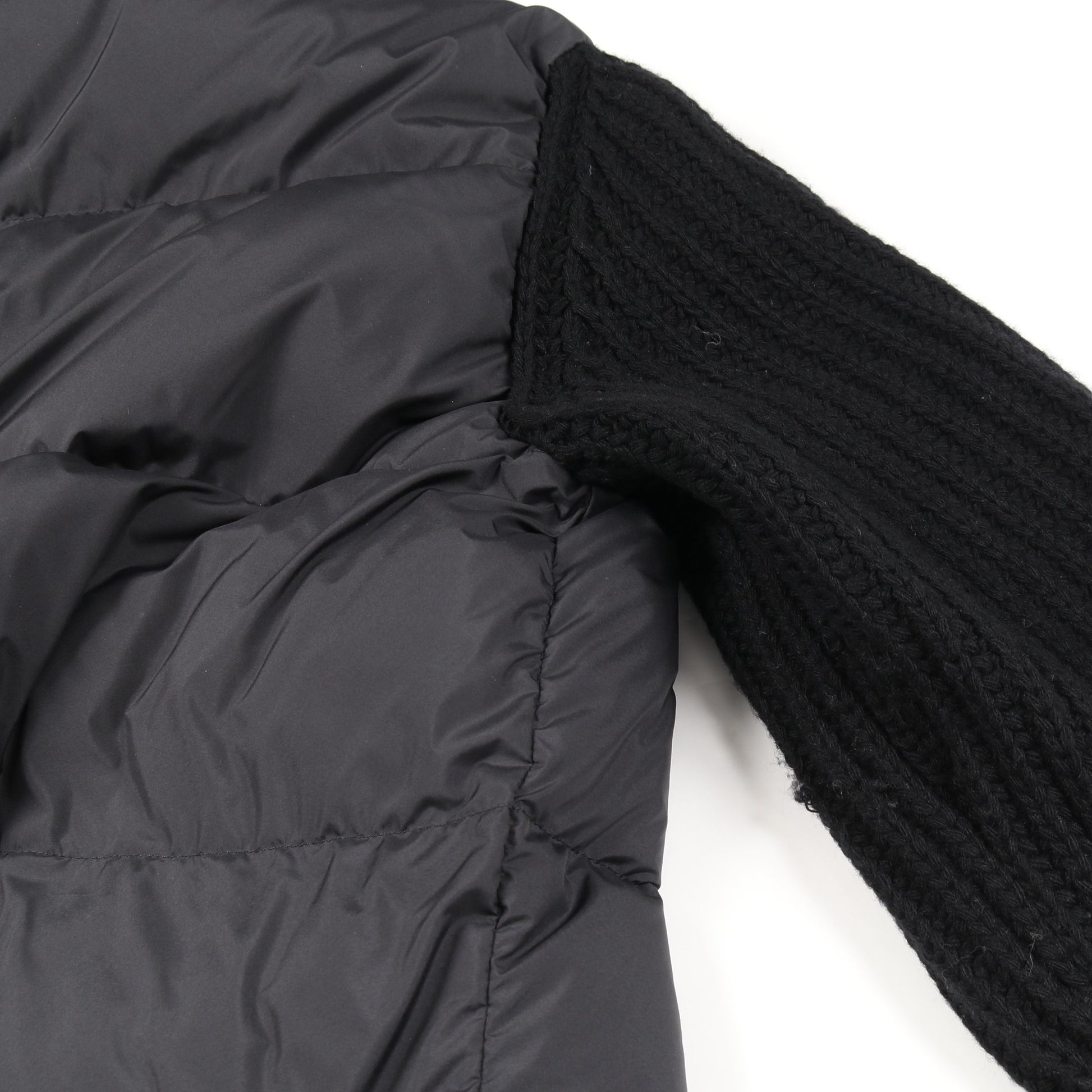 カーディガン ダウンジャケット ブラック 切替 モンクレール アウター MONCLER