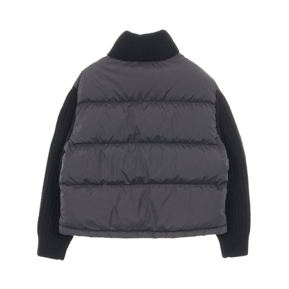 カーディガン ダウンジャケット ブラック 切替 モンクレール アウター MONCLER