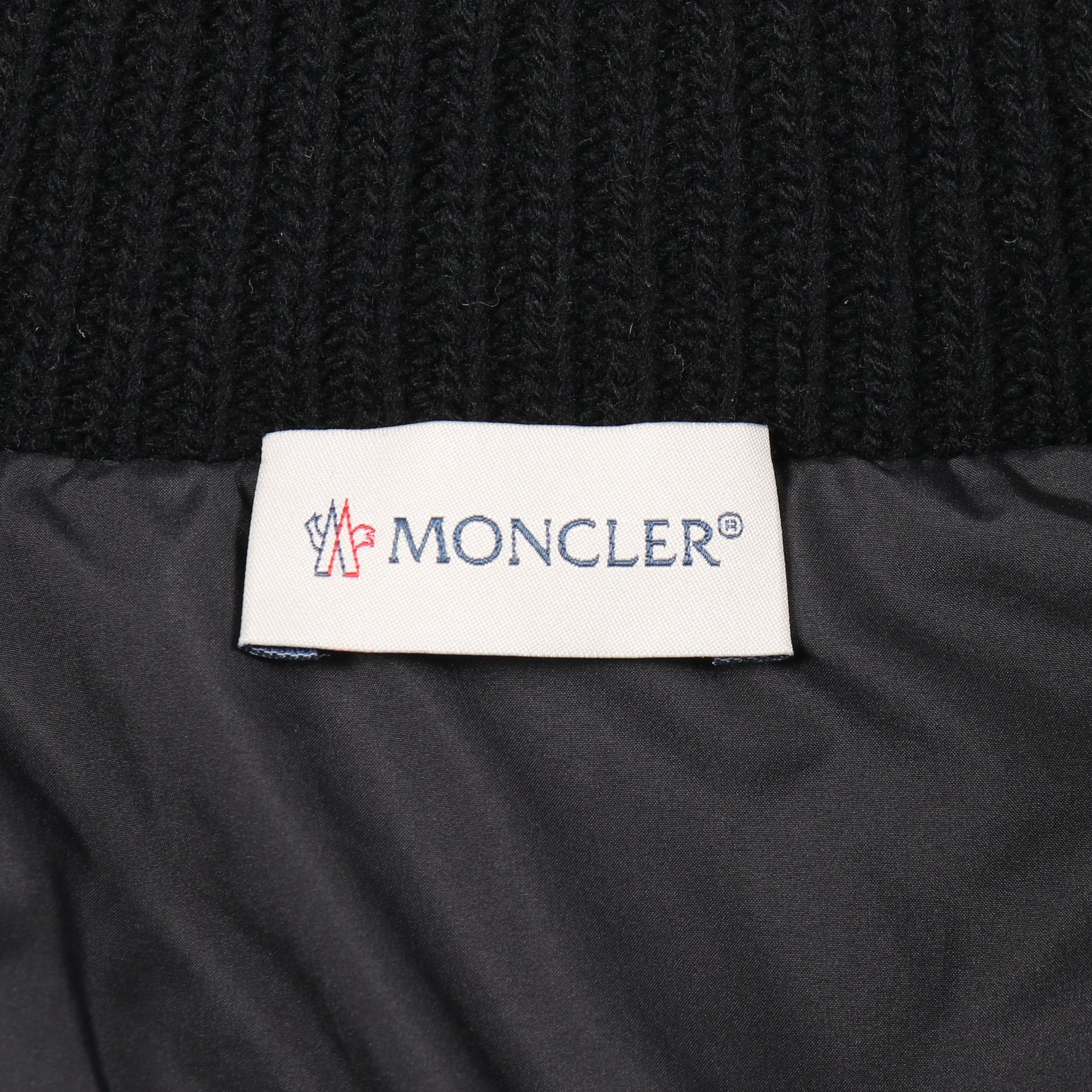 カーディガン ダウンジャケット ブラック 切替 モンクレール アウター MONCLER