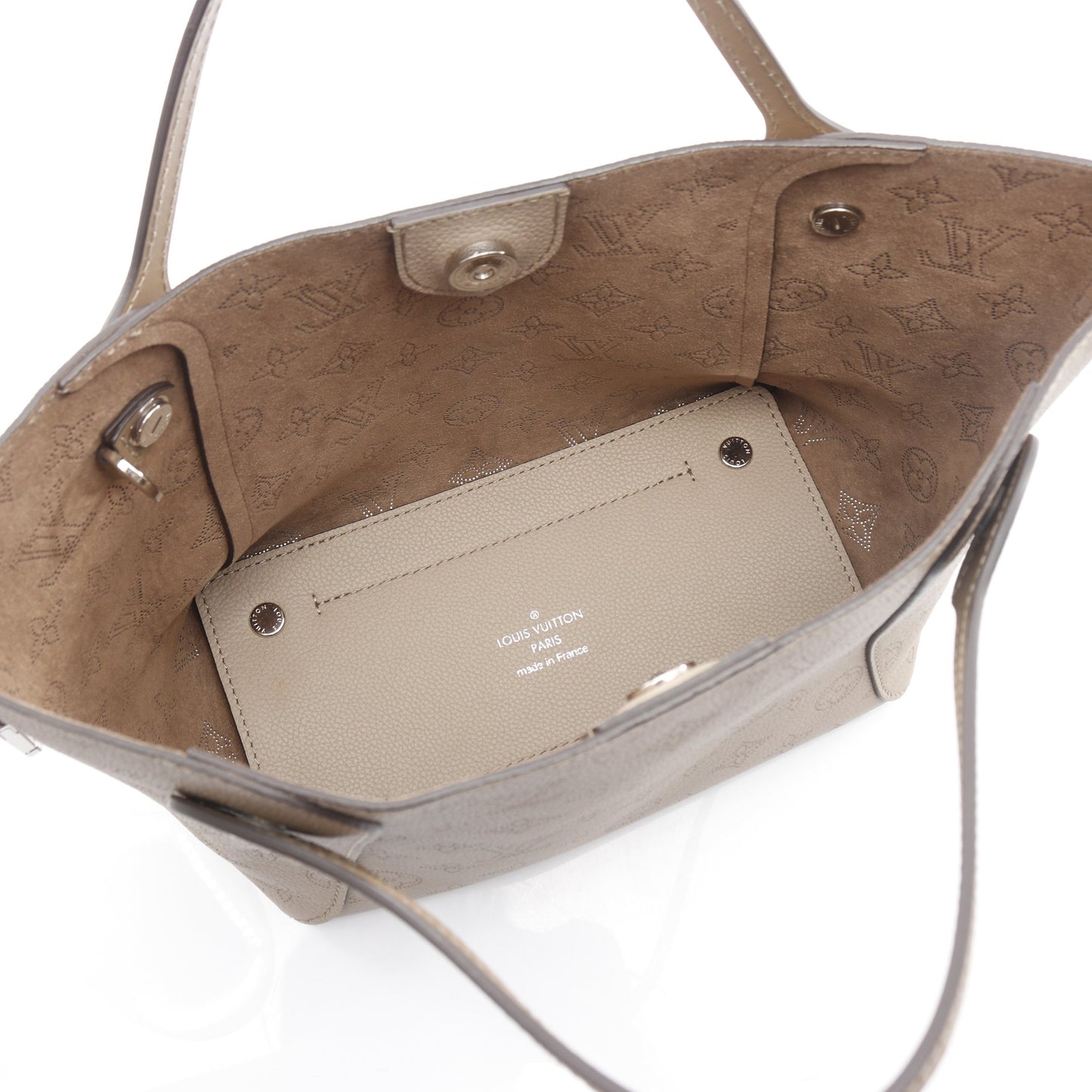 ヒナPM マヒナ ガレ ハンドバッグ レザー グレーベージュ ルイヴィトン バッグ LOUIS VUITTON