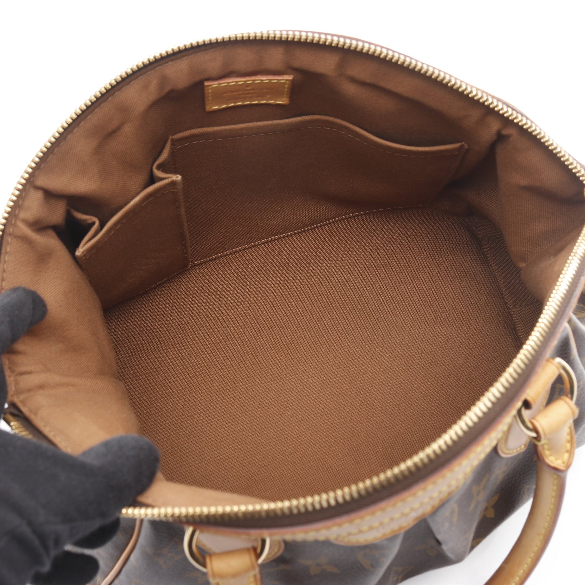 ティヴォリPM モノグラム ハンドバッグ PVC レザー ブラウン ルイヴィトン バッグ LOUIS VUITTON